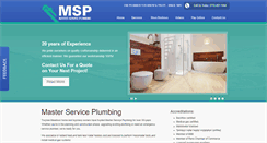 Desktop Screenshot of masterserviceplumbing.com