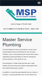 Mobile Screenshot of masterserviceplumbing.com